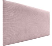 Dhome cabecero de pana liso alta gama moderno cabezal tapizado cama lujo dormitorio acolchado (rosa palo, 105x60cm)