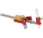 Regla de trazado 3 en 1 multifunción, arcos paralelos, calibre de dibujo, herramientas de bricolaje, sistema métric
