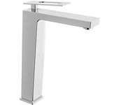 Valaz grifo monomando de lavabo alto para pica cuadrado cromado con maneta hueca - serie cabrera