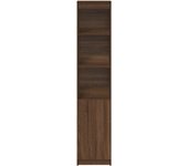 Aparador alto | aparador de comedor | armario de cocina roble marrón 37,5x35x180 cm madera de ingeniería cfw82170