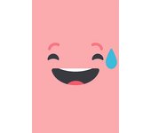 Pegatina de refrigerador y lavaplatos, smiley géné pink pink positivity deco, 75 cm x 49 cm