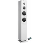 Torre de sonido bluetooth inovalley hp33-cd - reproductor de cd - blanco