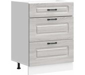 Mueble bajo de cocina kalmar gris sonoma madera de ingeniería