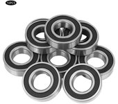 10 piezas de rodamientos de bolas 6205‑2rs de alta velocidad con cubierta de goma para mecánica automotriz/motor