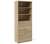Aparador valsesia, bufé de salón, aparador de salón, despensa de cocina, 89x40 h222 cm, roble