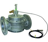 Válvula de corte de combustible con bridas 1 bar válvula de corte combinada dn150 pn16 con bridas vic12 omol/tested inail t.98°c