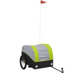 Remolque para bicicleta hierro negro y verde 45 kg cfw65053
