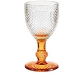 6 copas de cristal diamante base naranja vino 20 h&h