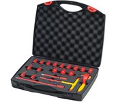 Jeu de clés à cliquet isolées 3/8' - 21 pcs - wiha - 43023