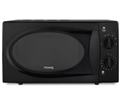 Microondas negro vio6b h.koenig 700 w, 20 litros, 5 configuraciones.