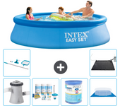Paquete de piscina - intex - alrededor - 305x305x76 cm + accesorios a949