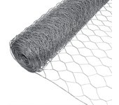 Alambre de gallinero 10/25m, alambre de malla hexagonal para pajarera luz de malla: 27 mm - altura: 100cm x 10m