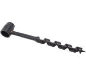 Taladro manual negro de gran dureza, ligero, portátil, para supervivencia, para carpintería en zonas silvestres (19-230 mm)