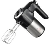 Batidora amasadora 300w de mano - acero inoxidable - 5 niveles de velocidad - batidores ganchos amasadoras