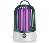 Repelente de mosquitos recargable por usb con descarga eléctrica - lámpara de pared para dormitorios y camping - elimina insectos voladores