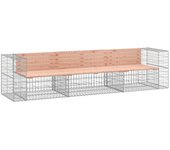 Banco jardín dise?o gaviones madera abeto douglas 287x71x65,5cm