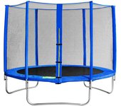 Cama elástica con red de seguridad y escalera 305 cm jumpy strong azul