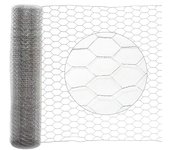 Alambre de gallinero 10/25m, alambre de malla hexagonal para pajarera luz de malla: 27 mm - altura: 50cm x 25m