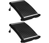 Paneles solares curvos para calentar piscinas 2uds 72,5x46cm