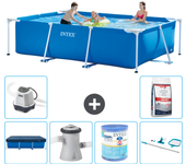 Paquete de piscina - intex - rectángulo - 300x200x75 cm + accesorios a171