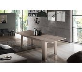 Mesa extensible natan, consola extensible hasta 12 plazas, consola extensible 100% made in italy, 160/210x90h75 cm, roble