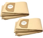 Vhbw 20x bolsa compatible con ewt industrial 30, ntp30, nts30 aspiradora - papel, marrón