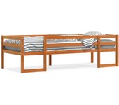 Vidaxl estructura de cama para niños madera de pino marrón 90x190 cm
