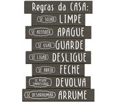 Origen home decor adorno pared placas metal negro 35x25x1cm - decoración vintage industrial