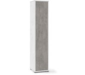 Armario multiusos estrecho en madera blanco cemento 39x41x h182 cm