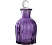 2x botellas de vidrio, h 16 cm, violeta h&h