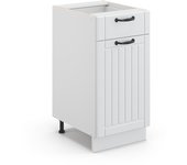Vicco mueble bajo de cocina fame-line, blanco casa de campo, 40 cm sin encimera