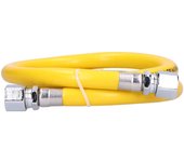 Manguera de gas combustible tubería de gas licuado de acero inoxidable 304 con accesorios para la cocina del hogar (enchufe doble de 1 m)