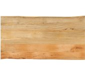 Tablero 100x60x3,8 cm borde vivo madera maciza de mango