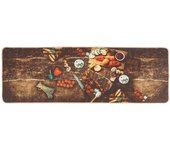Alfombra de cocina | tapete para la cocina lavable antideslizante multicolor 60x180 cm cfw65275