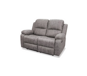 Sofá relax dos plazas navas tapizado gris, 140cm(ancho) 100cm (fondo) 100cm(alto)