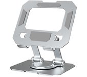Soporte para computadora portátil: diseño ergonómico para una visualización óptima silver