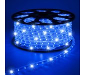 Manguera led con destellos, 45 m, 1650 leds azul, ip65, 230v, recortable cada 1m, prolongable