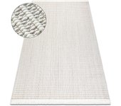 Alfombra nano fh72a melange, bucle, tejido plano blanco 180x270 cm