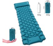 Colchón de camping autoinflable, tapete para dormir, colchón hinchable para suministros de camping al aire libre,azul
