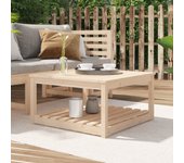 Vidaxl mesa de jardín madera maciza de pino 82,5x82,5x45 cm