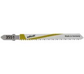 Wolfcraft 2653000 - hojas de sierra de calar vastago en t / hcs madera blanda laminado mdf / corte limpio y fino 75 mm