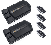 Cerradura invisible con alarma dúo de 95db 4 mandos negra