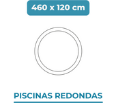 Liner para piscina 460x120 azul 40/100 piscina redonda