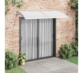 Maison exclusive - marquesina para puerta pc gris 240x100 cm