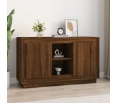 Aparador | aparador de comedor | armario de cocina madera contrachapada marrón roble 102x35x60 cm cfw21889