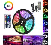 Tiras led luces led habitación rgb 5050 tira led mando a distancia perfecta para decoración 1 metros 30 led 44 mandos a distancia