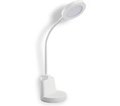 Moderna lámpara led de sobremesa 4000k con interruptor táctil y 3 potencias de luz swan - color blanco