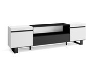 Mueble tv, televisión, 200x35x57cm, para tv hasta 80, diseño industrial, blanco y negro