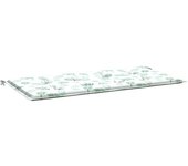 Cojín exterior | cojín banco de jardín tela oxford estampado hojas 120x50x3 cm cfw90744