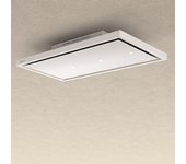 Baraldi – campana de techo gea free 90x60 cm. - blanco con led – 800 m3/h